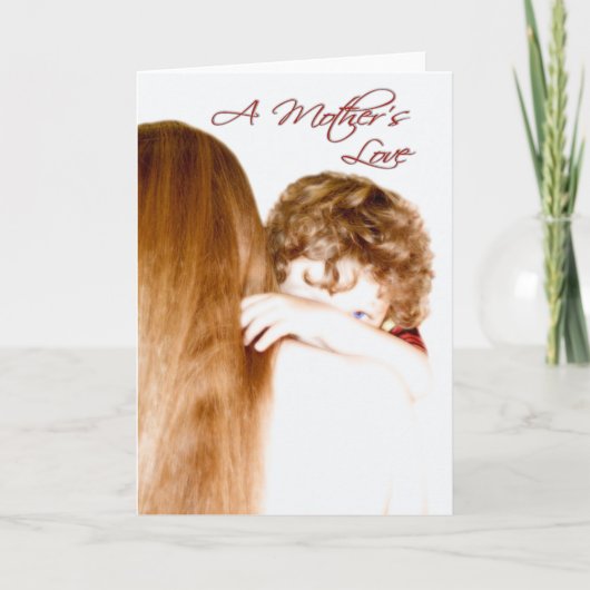 Die Liebe einer Mutter Karte (Vorderseite)