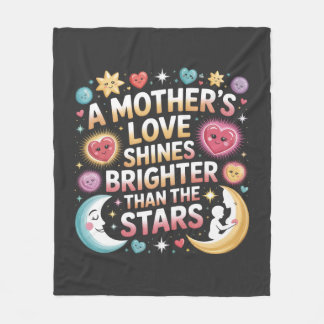 Die Liebe einer Mutter scheint heller als die Ster Fleecedecke