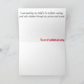 Die Liebe einer Mutter übernehmen" Grußkarte Karte (Innenseite)