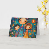 Die Liebe einer Mutter übernehmen" Grußkarte Karte (Gelbe Blume)