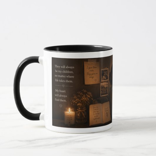 Die Liebe einer Mutter verlässt nie Tasse (Links)