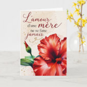 Die Liebe einer Mutter verwelkt nie Karte (Gelbe Blume)