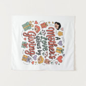 Die Liebe einer Mutter wächst durch Geben Wandteppich (Vorderseite (Horizontal))