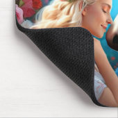 Die Liebe einer Prinzessin für ihr Einhorn Mousepad (Ecke)