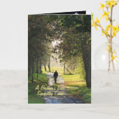 Die Liebe eines Bruders, Beileidskarte Karte (Gelbe Blume)