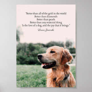 Die Liebe eines Dog Poster von Laura Jaworski