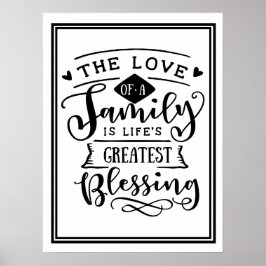 Die Liebe eines Familienposters Poster