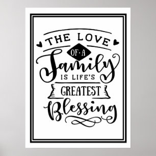 Die Liebe eines Familienposters Poster