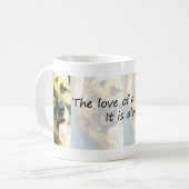 Die Liebe eines Haustieres Kaffeetasse (Vorderseite Links)