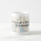 Die Liebe eines Haustieres Kaffeetasse (Mittel)