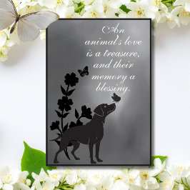 Die Liebe eines Tieres ist ein Schatz – Hunde-Symp Karte
