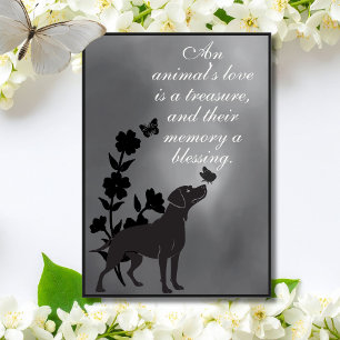 Die Liebe eines Tieres ist ein Schatz – Hunde-Symp Karte