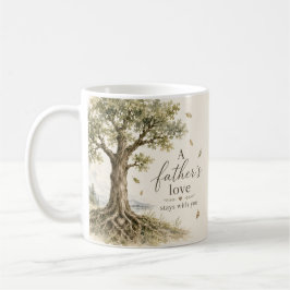 Die Liebe eines Vaters Wasserfarben-Eichenbaum Kaffeetasse