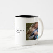 Die Liebe eines Vatis ist celess Pri] Zweifarbige Tasse (VorderseiteRechts)