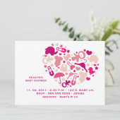 Die Liebe-Einladung einer Mutter Einladung (Stehend Vorderseite)