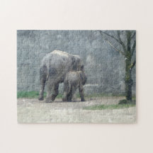 Die Liebe-Elefant und Baby der Mutter