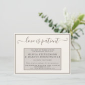 Die Liebe "Erdung verzögert" ist Patient Einladung (Stehend Vorderseite)