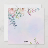 Die Liebe für immer Feiertagskarte (Rückseite)