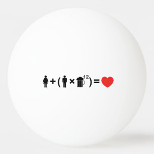 Die Liebe-Gleichung für Männer Tischtennisball