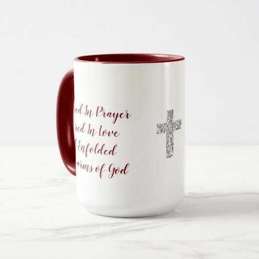 Die Liebe Gottes in der vom Glauben Inspiriert Tas Tasse (Vorderseite Links)