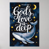 Die Liebe Gottes ist der Ausdruck "Deep Christlich Poster (Vorne)
