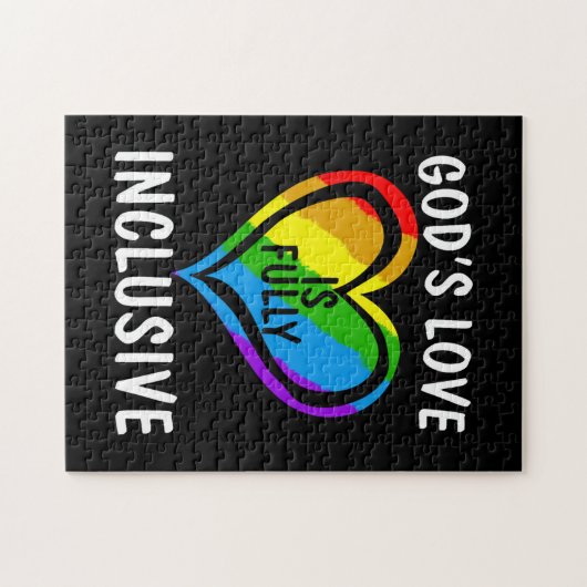 Die Liebe Gottes ist ein vollständig inklusiver Ch Puzzle (Horizontal)