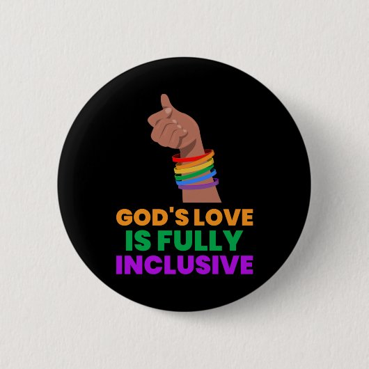 Die Liebe Gottes ist inklusiv Button (Vorderseite)