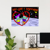 Die Liebe Gottes ist überall Poster (Heimbüro)