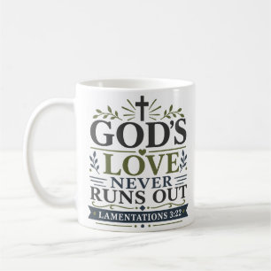 Die Liebe Gottes ist unerschöpflich Tägliche Glaub Kaffeetasse