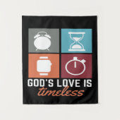 Die Liebe Gottes ist zeitlos Wandteppich (Vorderseite)