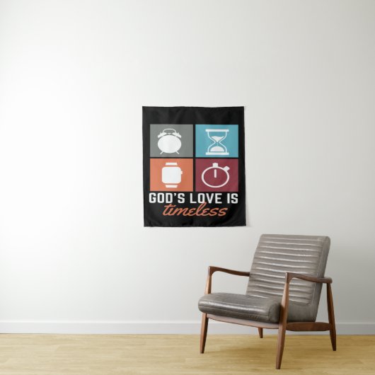 Die Liebe Gottes ist zeitlos Wandteppich (Beispiel)