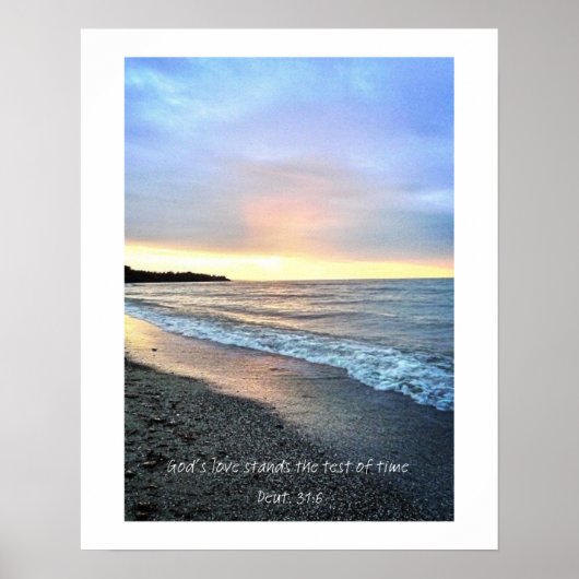 Die Liebe Gottes steht auf der Probe der Zeit. Poster (Vorne)