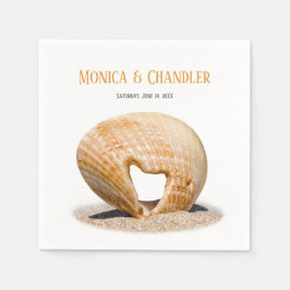 Die Liebe Herz Muschel, Hochzeit, Napkins Serviette