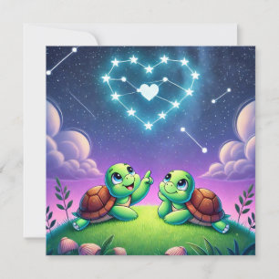 Die Liebe Herzturtle ist immer da Feiertagskarte