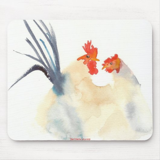 Die Liebe-Hühner Mousepad (Vorne)