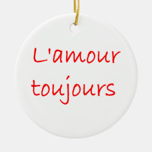 die Liebe immer Keramik Ornament