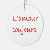 die Liebe immer Keramik Ornament (Links)
