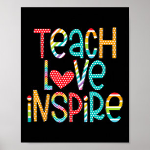 Die Liebe Inspirierte am ersten Tag an die Schule Poster