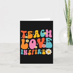 Die Liebe Inspirierte die Schule vom ersten Tag an Karte
