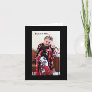 Die Liebe ist auf der Valentinstag-Karte Blind Karte