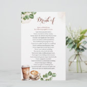 Die Liebe ist Brewing Drink wenn Brautparty Game (Stehend Vorderseite)