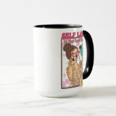Die Liebe ist die beste Selfie Skeleton Retro Vale Tasse (VorderseiteRechts)