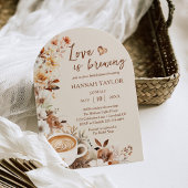 Die Liebe ist die Brewing Boho Kaffee Bridal Dusch Einladung