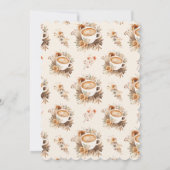 Die Liebe ist die Brewing Boho Kaffee Bridal Dusch Einladung (Rückseite)