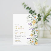 Die Liebe ist in Bloom Bridal Dusche Einladung (Stehend Vorderseite)