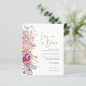 Die Liebe ist in Bloom Bridal Dusche Einladung (Stehend Vorderseite)