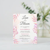 Die Liebe ist in Bloom Bridal Dusche Einladung (Stehend Vorderseite)