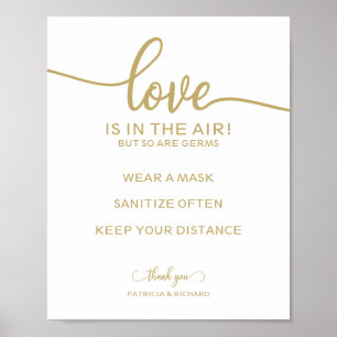 Die Liebe ist in der Luft, aber auch die Keime sin Poster