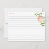 Die Liebe ist süß als Pfirsichduschenkarte Einladung (Rückseite)