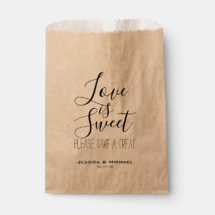 Die Liebe ist süß und köstlich. Geschenktütchen
